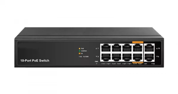 DSS DAI8010M коммутатор L2 8х10/100Mbps POE+2х10/100Mbps RJ45