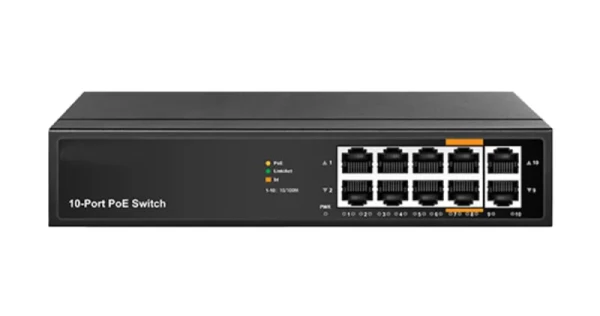 DSS DAI8010M коммутатор L2 8х10/100Mbps POE+2х10/100Mbps RJ45