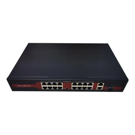 DSS PSE1016F PoE-коммутатор 16х1G POE, 2x1G RJ-45, 1xSFP