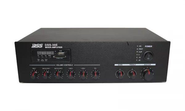 DSS-30E микшер-усилитель 30 Вт/100В, MP3, FM, Bluetooth, SD