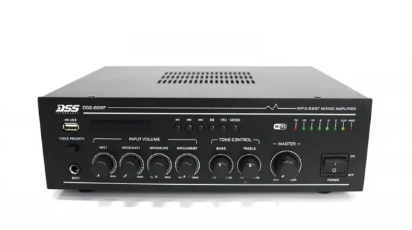 DSS-60WF усилитель 120 Вт/100В, WIFI, MP3, FM, Bluetooth, SD