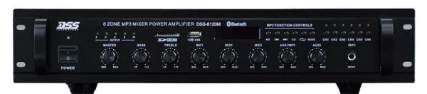 DSS-6120M микшер-усилитель MP3/FM, 120 Вт/100 В