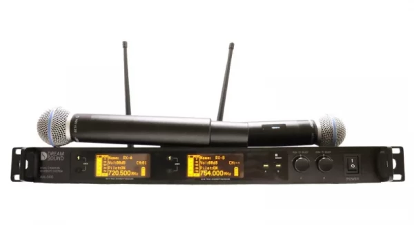 Dreamsound AM-500-B58 2-канальная радиосистема с капсюлем Shure BETA58