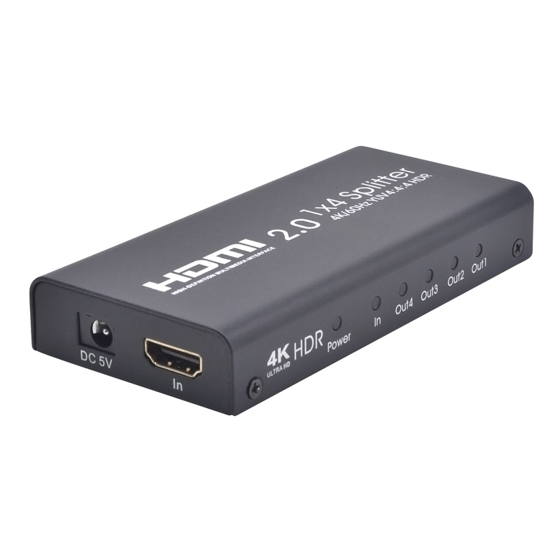 AYS-14V20 сплиттер сигнала HDMI, поддержка 4K/HDR/3D, 1:4