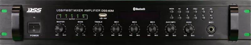 DSS-60M микшер-усилитель MP3/FM, 60 Вт/100 В