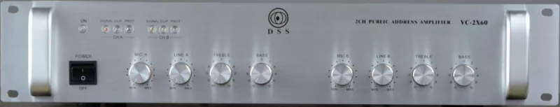 DSS VC-2x60 трансляционный усилитель 2х60 Вт/100В
